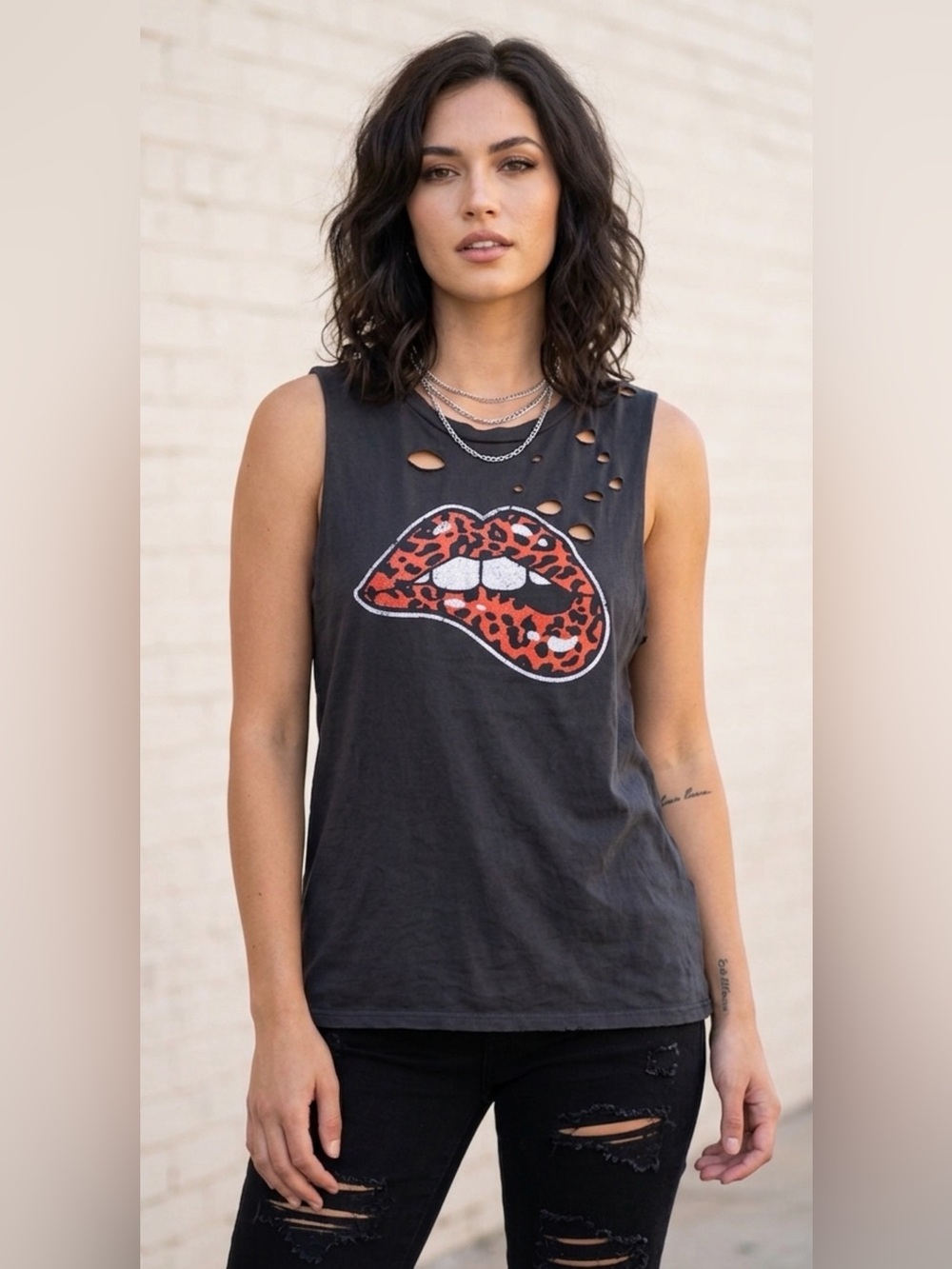 Zutter Women’s Distressed Tank Top